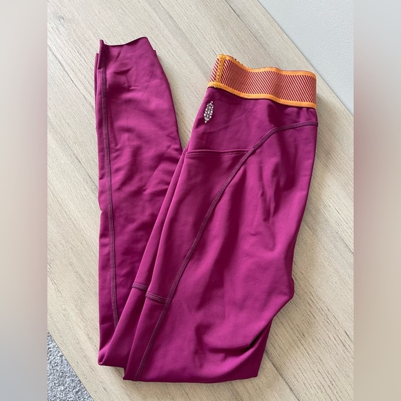 Free People Movement | Endurance Mid Rise Leggings Athleisure Activewear - Picture 2 of 6